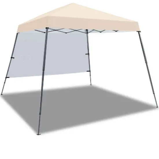 Yaheetech 10x10ft Pop-Up Canopy with Sun Shade Wall Backpack Bag for Camping image {8}