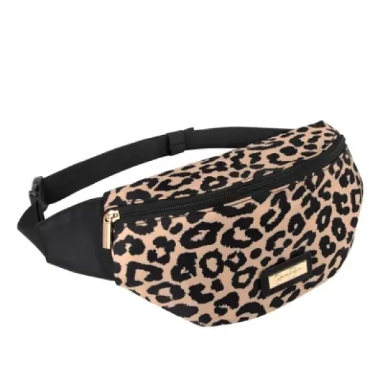 Jessica Simpson Quilted Backpack Diaper Bag with Fanny Pack - Black image {2}