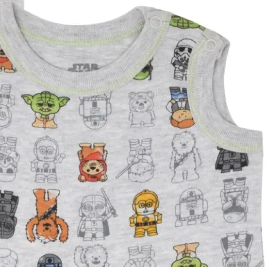 Star Wars Yoda Short Sleeve Bodysuit & Sleeveless Romper image {6}