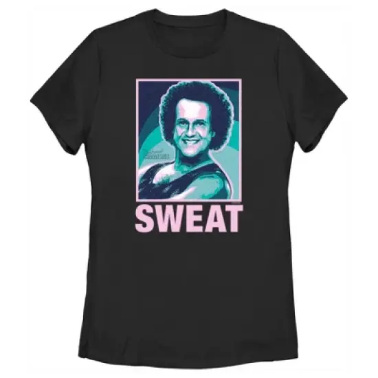 Women's Richard Simmons Sweat Poster T-Shirt image {3}