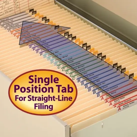 Smead File Folder, Reinforced Straight-Cut Tab, Letter Size, Manila, 100 Per Box (10310) image {4}