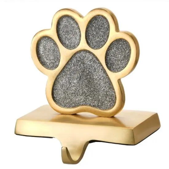 3pc 5" Silver Sparkle "JOY" Stocking Holders - National Tree Company image {4}