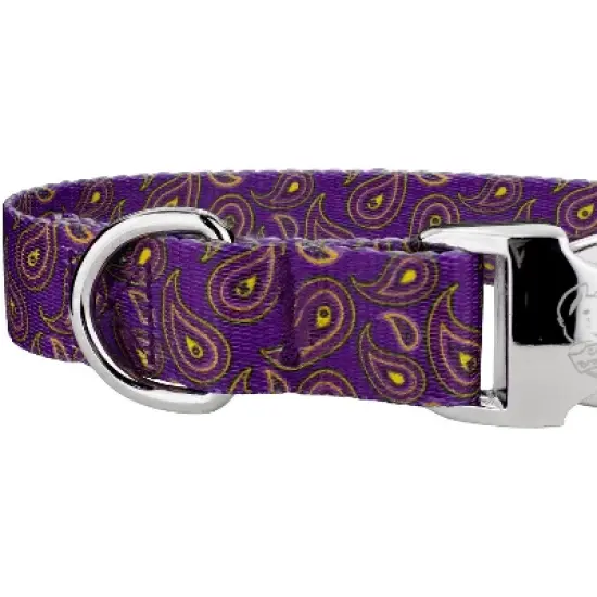 Country Brook Petz Premium Purple Paisley Dog Collar image {3}