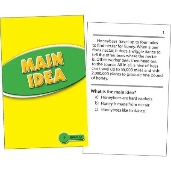 Edupress Main Idea Practice Cards, Levels 5.0-6.5 image {1}