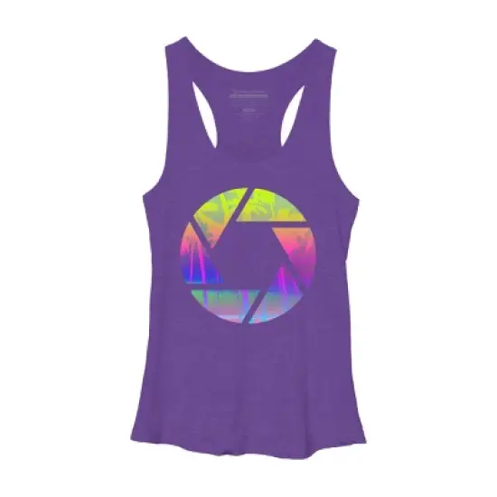 Women's Design By Humans Capture the Summer By clingcling Racerback Tank Top image {5}