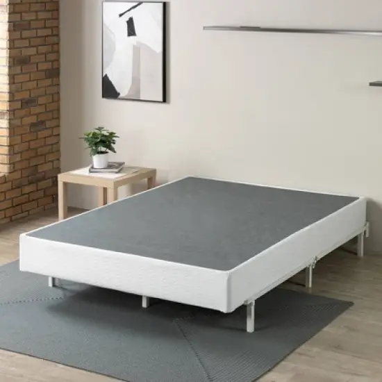 Metal Smart BoxSpring Mattress Base with Quick Assembly Gray - Zinus image {6}