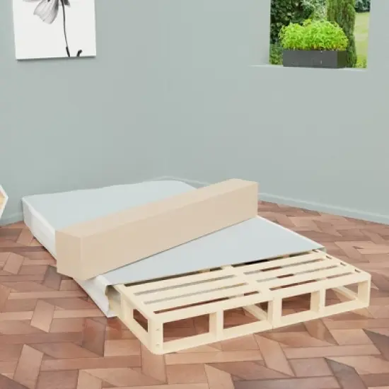 Continental Sleep, 4.5-Inch Low Profile Mattress Foundation, Strong Wood Structure, Easy Simple Assembly Box Spring. image {5}