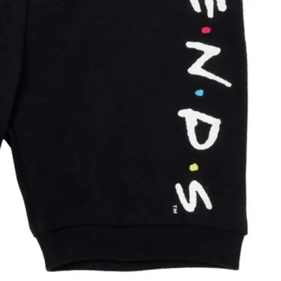 FRIENDS Girls Pajama Shirt and Shorts Sleep Set Little Kid to Big Kid image {7}