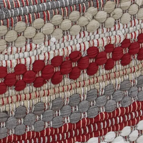 Park Designs Gray Farmhouse Holiday Chindi Table Runner 36"L image {1}