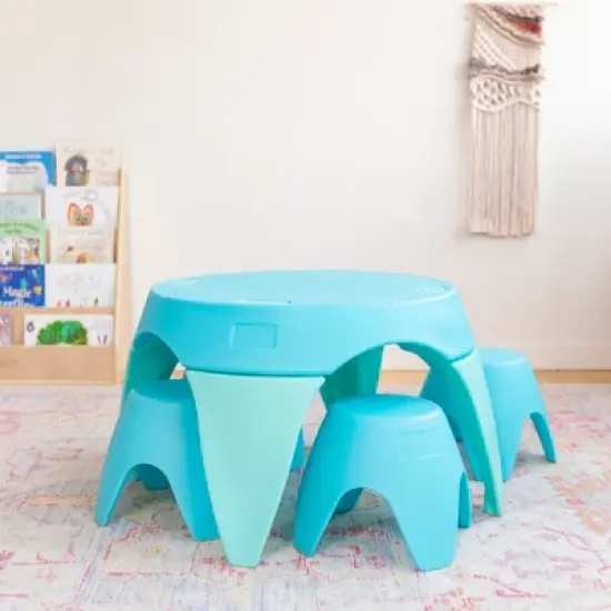 ECR4Kids Ayana Table and Stool Set, Plastic Kids' Table and Chairs image {3}