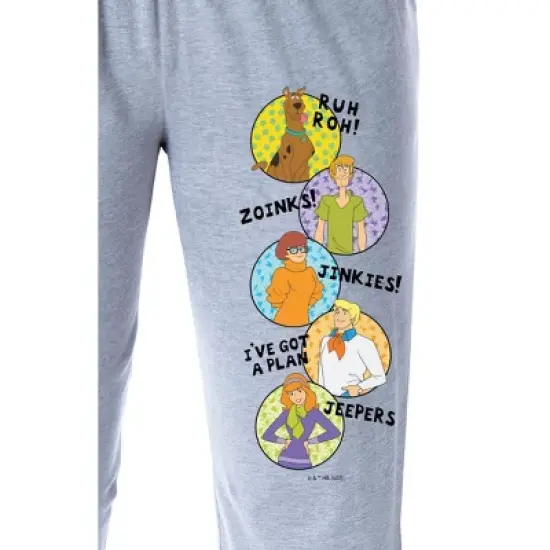Scooby-Doo Womens' Scooby Shaggy Velma Fred Daphne Sleep Pajama Pants Grey image {1}