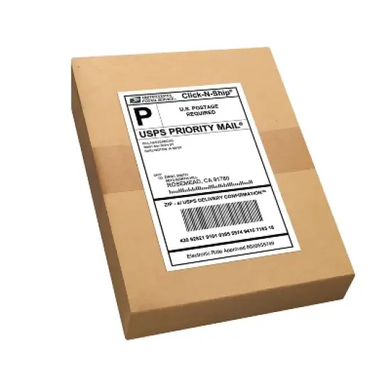 Avery Inkjet Shipping Labels 5-1/2" x 8-1/2" White 2 Labels/Sheet 100 Sheets/Box 200 Labels/Box image {6}