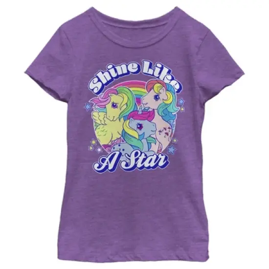 Girl's My Little Pony Shine Like a Star Circle T-Shirt image {3}