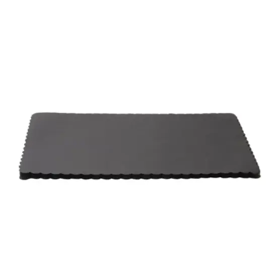 100-Pack Black Party Paper Placemats Rectangular Tabletop Mats with Wavy Edge image {8}