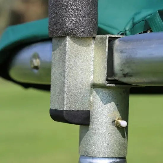 Skywalker 14' Rectangle Trampoline with Enclosure - Green image {2}