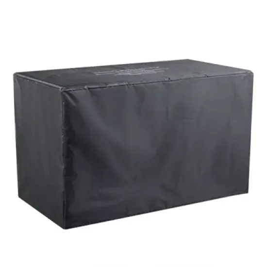 Karl Home | Inessa 24.8 in. H x 43 in. W Stainless Steel Propane Outdoor Fire Pit Table with Cover image {1}