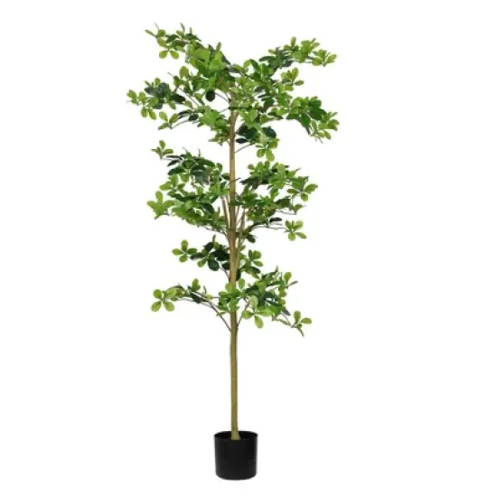NAYSAYE Planter Black Olive Tree Artificial Faux Plant for Indoor Outdoor Garden Decor, Green, 27.5"*27.5"*70.8" image {5}