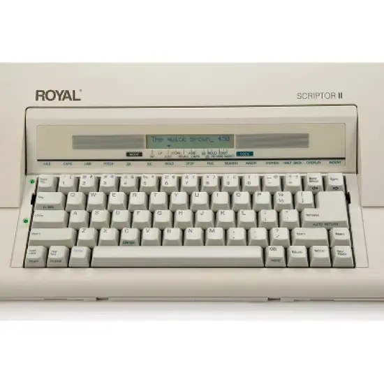 Royal&reg; Scriptor II Portable Electronic Typewriter in White image {9}