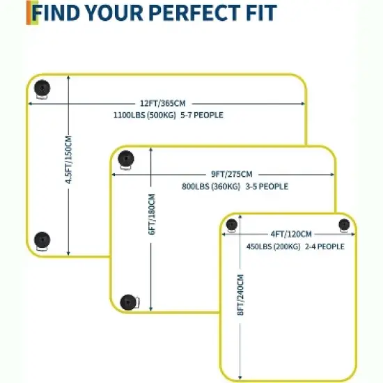 Acekool Lily Pad Floating Mat, Extra Large 8'/9'/12' Water Mat, Tear-Resistant 3-Layer XPE Foam, Bright Colors for Adults & Kids image {1}