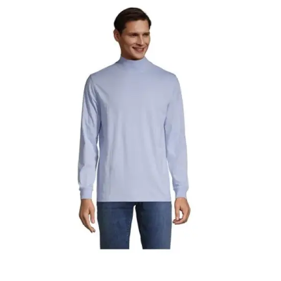 Lands' End Men's Super-T Mock Turtleneck image {10}
