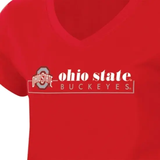 NCAA Ohio State Buckeyes Women's Core V-Neck T-Shirt image {2}