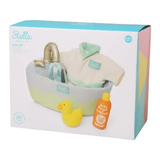 Manhattan Toy Stella Collection 2021 New Release Soft Bath Playset and Accessories for 12" and 15" Soft Dolls image {5}