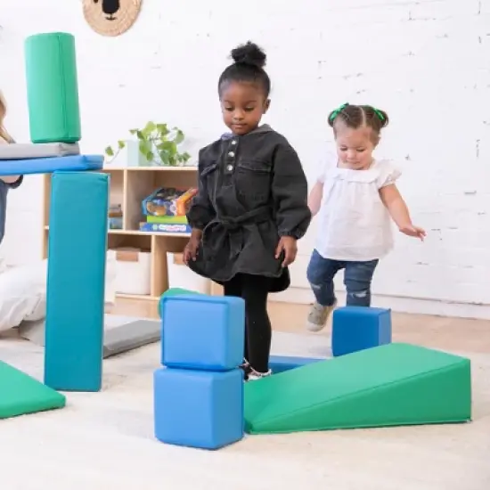 ECR4Kids SoftZone Building Foam Blocks, Large Unit-Style Soft Builder Blocks, 16-Piece image {6}