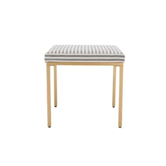 18" Square Metal Ottoman - WOVENBYRD image {5}