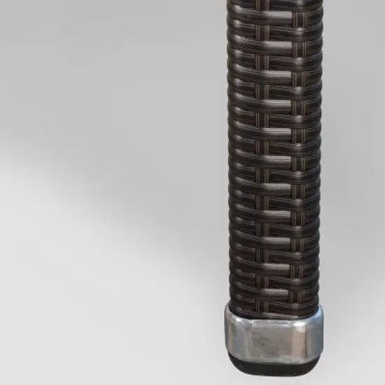 Aurora 4pk Wicker Stacking Chairs - Brown - Christopher Knight Home image {2}