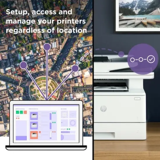 HP LaserJet Pro MFP 4101fdn Laser Printer, Black And White Mobile Print, Copy, image {3}