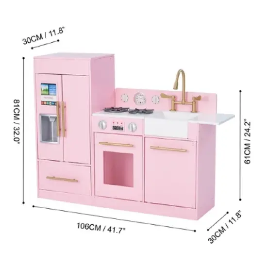 Teamson Kids - Little Chef Charlotte Modern Play Kitchen - Pink image {1}