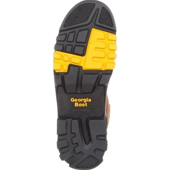 Men's Brown Georgia Boot Amplitude Composite Toe Waterproof Work Boot Size 11(Wide) image {1}