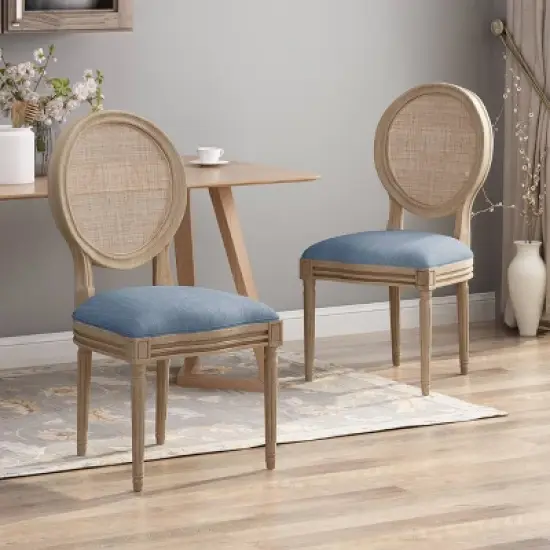 Set of 2 Epworth Wooden Dining Chairs - Christopher Knight Home image {1}