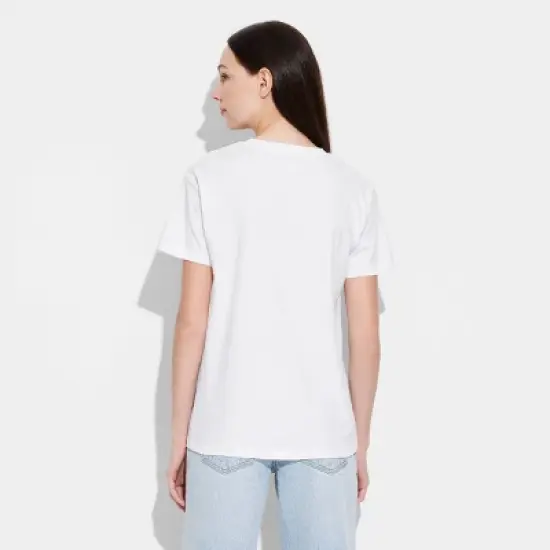 Women's Care Bears Rainbow Short Sleeve Graphic T-Shirt - White image {1}