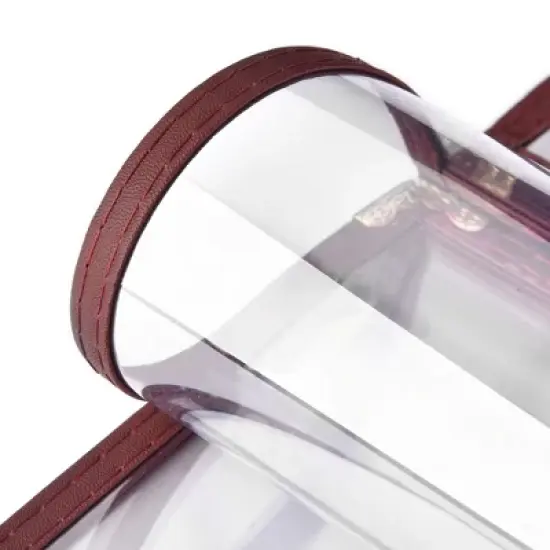 WeChef 60 Pack Restaurant Menu Covers 8.5x11" Book Style 3 Pages 6 View Burgundy Red image {4}