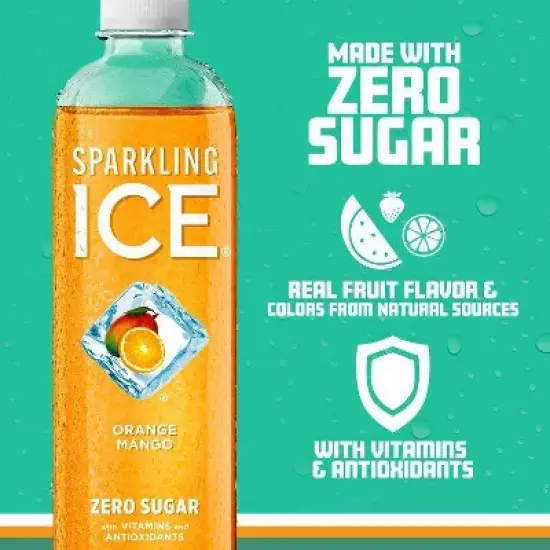 Sparkling Ice Orange Mango - 17 fl oz Bottle image {2}