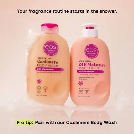 eos Shea Better 24H Moisture Body Lotion - Pink Champagne - 16oz image {6}