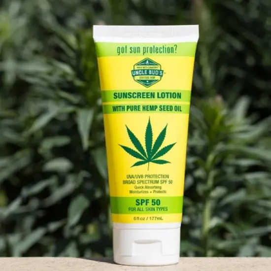 Uncle Bud's Hemp Sunscreen Lotion - SPF 50 - 6oz image {3}