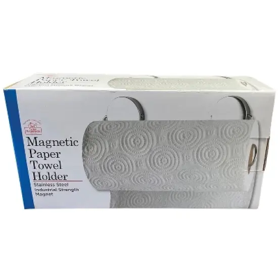 Better Houseware Stainless Steel Magnetic Paper Towel Holder in Silver image {5}