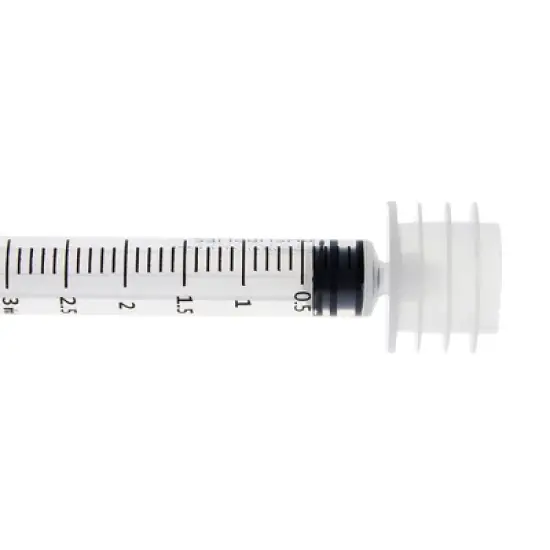 Juvale 45 Pack Press In Medicine Bottle Adapter for Syringe, 3 Sized Medical Dosing Adaptor for Oral Dispensers image {6}