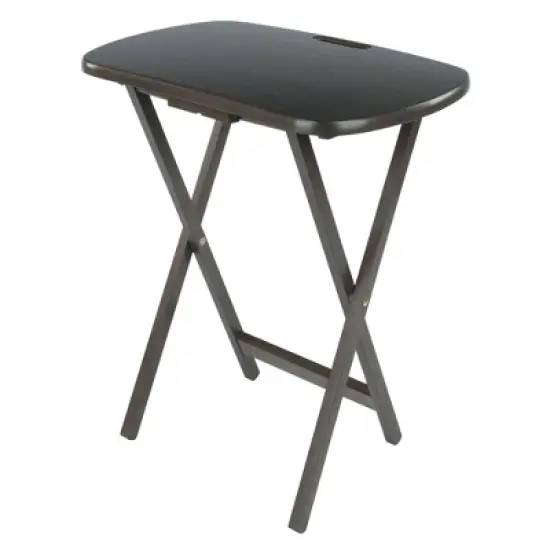 5pc Set Lucca Snack Tables Oyster Gray - Winsome image {4}