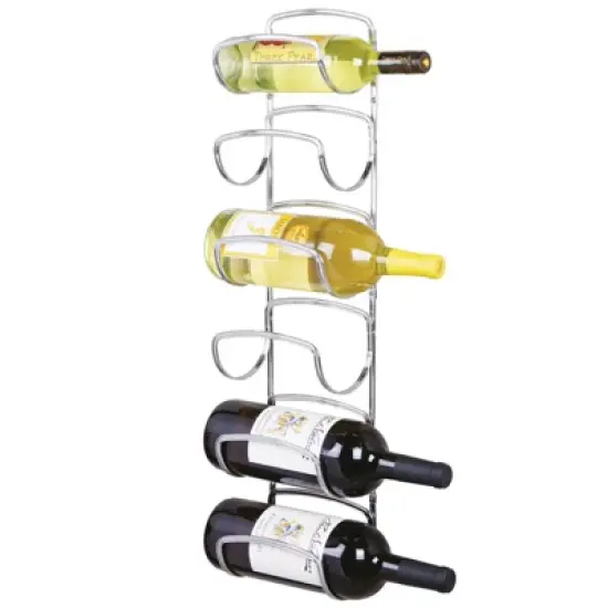 mDesign Modern Decorative Metal Wine Bottle Storage Organizer Rack image {9}