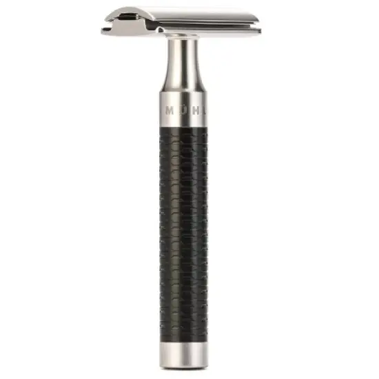 M&Uuml;HLE Rocca Stainless Steel & Black Safety Razor image {1}