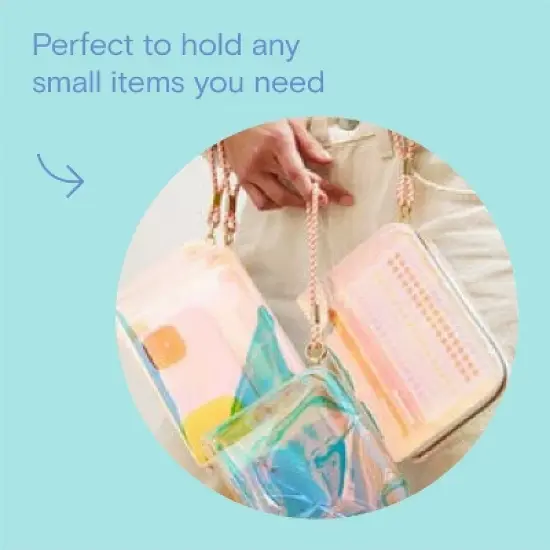 Noted by Post-it Pencil Pouch Kit with Planner Dot Stickers, Coral Red and Purple Felt Tip Pens image {4}