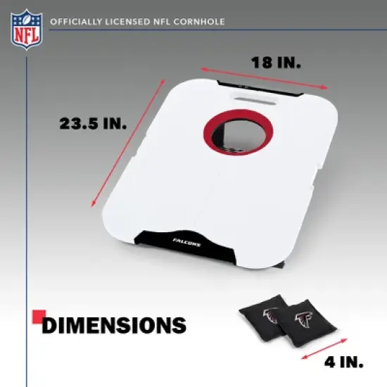 NFL Atlanta Falcons All-Weather Travel Cornhole Set image {4}