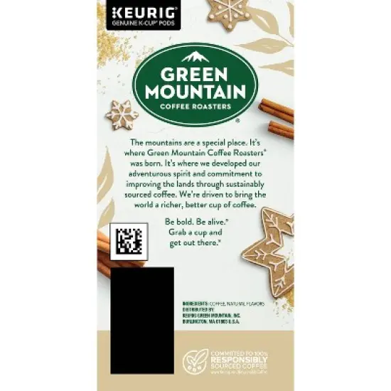 24ct Green Mountain Coffee Cinnamon Sugar Cookie Keurig K-Cup Coffee Pods Flavored Coffee Light Roast image {9}