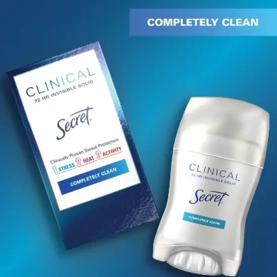 Secret Clinical Strength Completely Clean Invisible Solid Antiperspirant & Deodorant image {4}