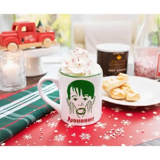 Silver Buffalo Home Alone Kevin Face Merry Christmas Ceramic Mug | Holds 14 Ounces image {3}
