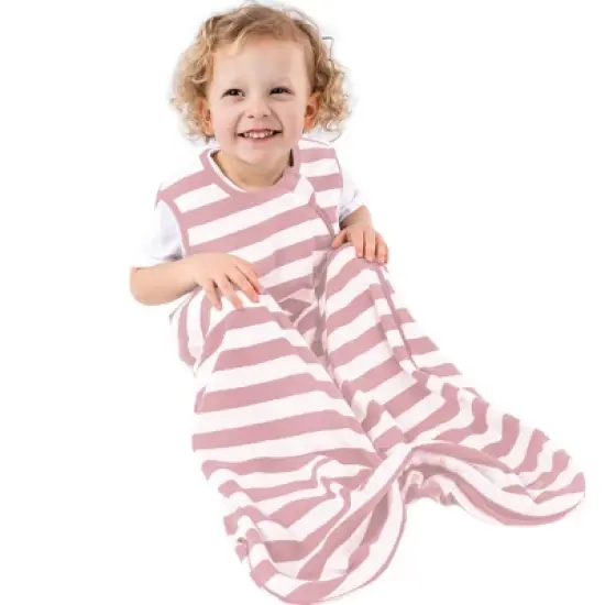 Ecolino Organic Cotton Basic Baby Swaddle Wrap, Blush, 0-6 Months image {1}