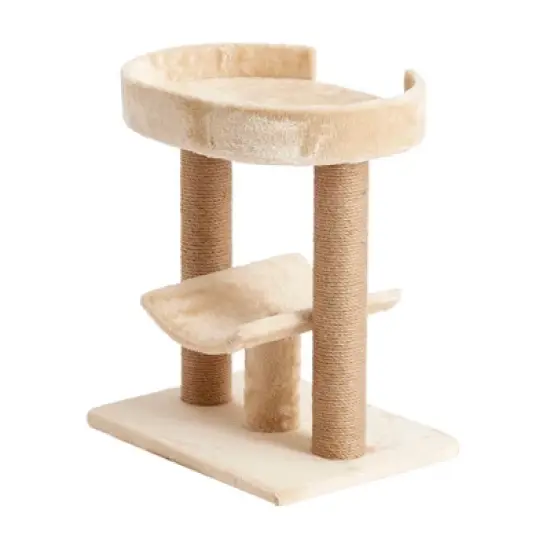 Two by Two Providence - Beige Cat Scratching Post Cat Furniture - 21.1 in. Tall image {7}